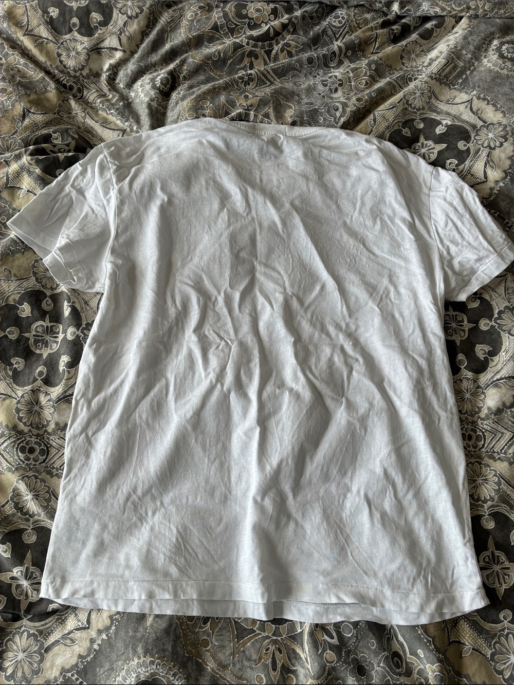 Polo Ralph Lauren White Short-Sleeve Tee with Navy 'Ralph' Script - Picture 3 of 3